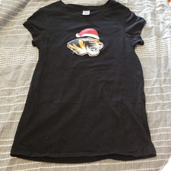 Sideline Apparel Tops - Mizzou Christmas tshirt